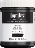 Liquitex Professional Heavy Body Acrylic Paint, 16-oz Pot, Mars Black by Liquitex