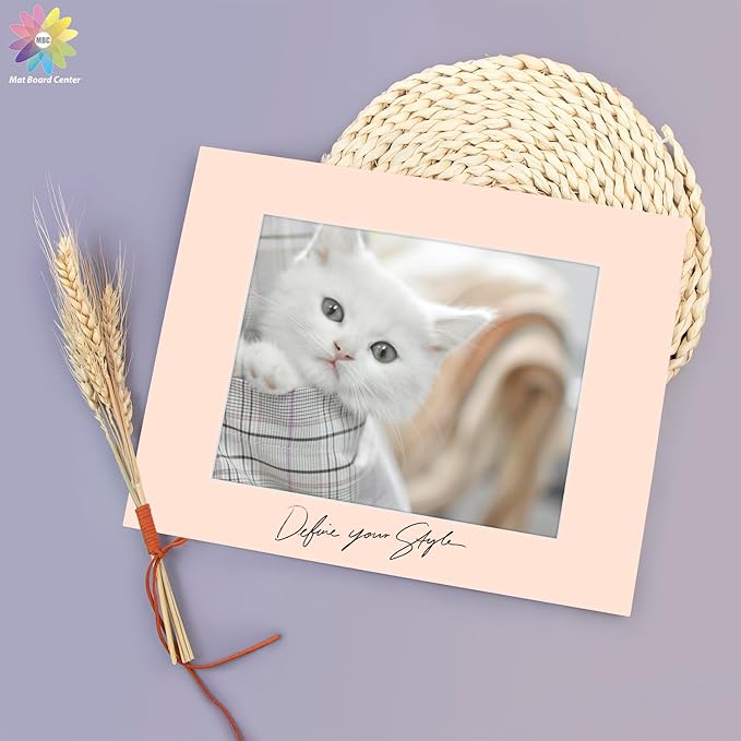Mat Board Center, 11x14 for 8x10 Mix Color Picture Mat Sets - Image 7