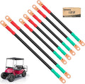 10L0L Golf Cart Battery Cables Fits for EZGO TXT 1994-UP 36 & 48 Volt with 4 Gauge 7 PCS AC/DC Wire 3 AWG Golf Cart Heavy Duty Battery Cables