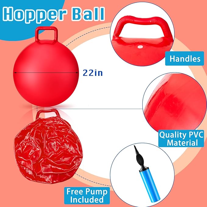 Lewtemi 3 Pcs 22 Inch Bouncing Ball - Image 2