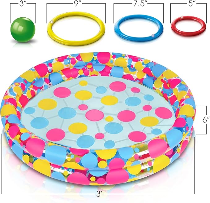 Gamie Floating Ring Toss Game for Kids, Outdoor Carnival Game Set - Image 4