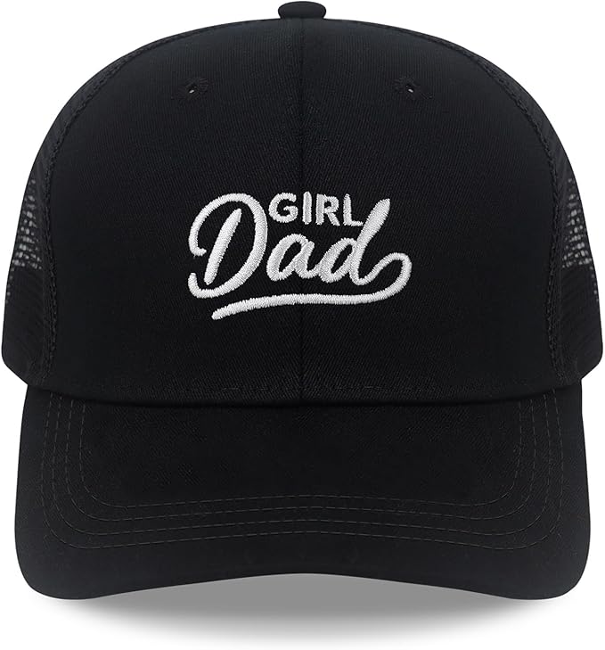 Men's Embroidered Adjustable Baseball Cap, Girl Dad Hat, Funny Trucker Hat, Mens Birthday Gift Ideas