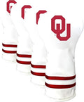 Team Golf NCAA White Vintage Driver Golf Club Headcover, Form Fitting Design, Retro Design