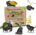 Taksa Toys Locomo Family Black Edition Waldorf Montessori Toys Wooden Animal by TaksaToys