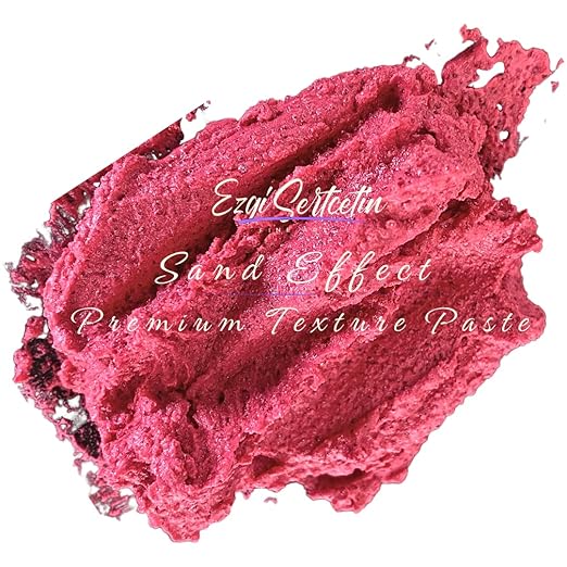 Premium Sand Effect Texture Paste | 6oz by Volume | Unique Metallic Colors | by EzgiSertcetin