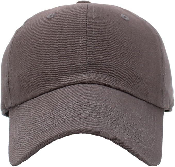 KBETHOS Classic Unisex Cotton Adjustable Low Crown Baseball Cap – Plain Dad Hat