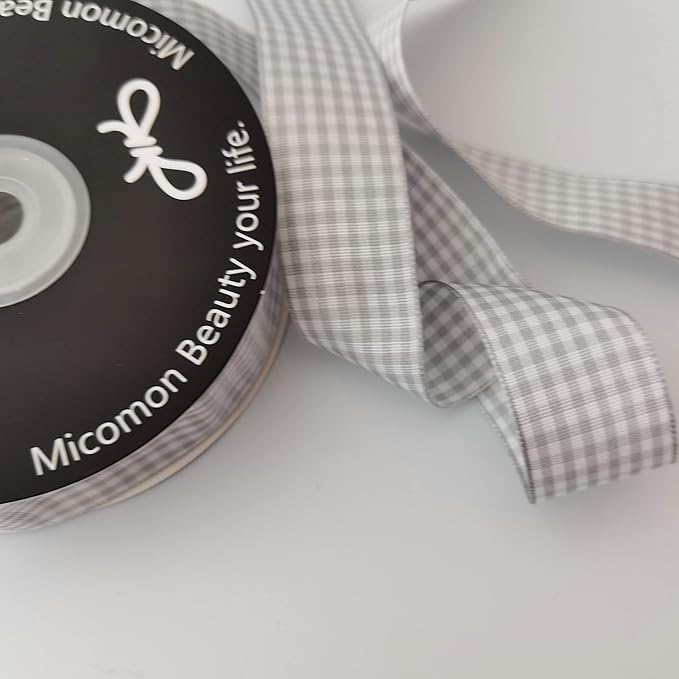 Gingham Ribbon - 25 Yards Each Roll, 100% Polyester - Image 5