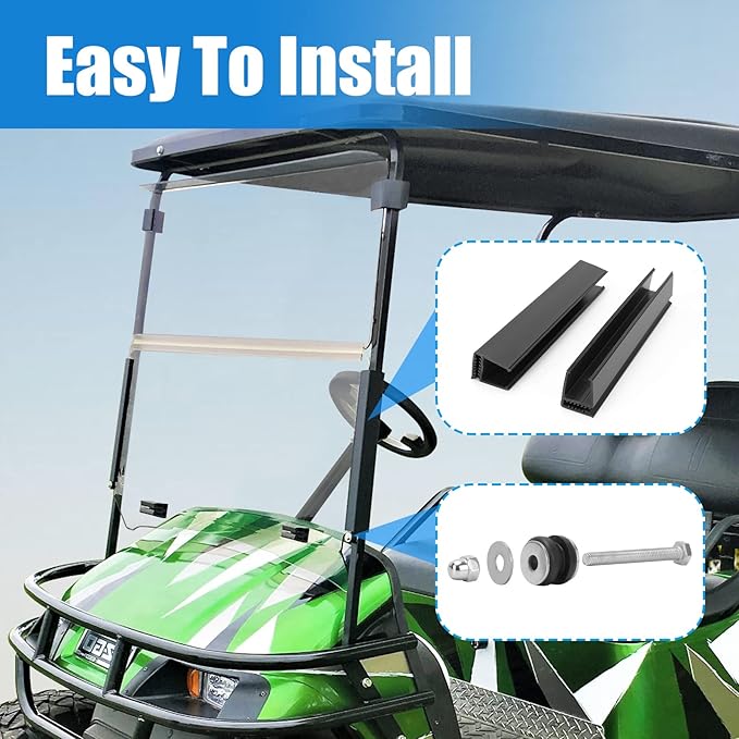 Windshield for EZGO TXT 1995-2013 Golf Cart Clear