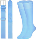 XZQTIVE Baseball Softball Socks and Baseball Softball Belt Combo Set Knee-High Soccer Socks for Kids Youth Adult