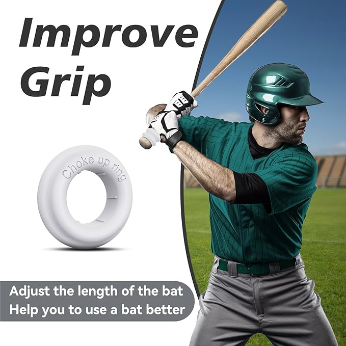 [5 Packs] Baseball Bat Grip Choke Up Rings Bat Ring Bat Choke Up Knob Baseball Softball Teeball Tball Bat Choke Up Ring Bat Knob Baseball Bat Accessories