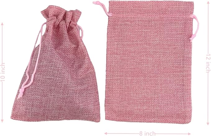 Palmhomee Pack of 12 Burlap Gift Bags - Image 3