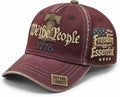 USA 250th Anniversary Hat, Adjustable 250th Anniversary Printed Patriotic Baseball Caps, Tribute Retro Washed Hat