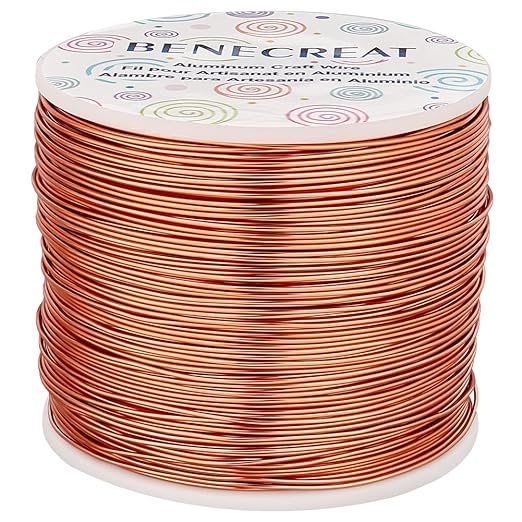 BENECREAT 20 Gauge 770FT Aluminum Wire Anodized Jewelry Craft Making by BENECREAT