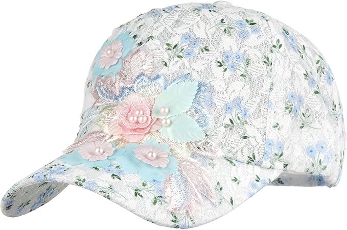 Hoce Fashion Rhinestone Denim Baseball Cap Studded Bling Hat for Women