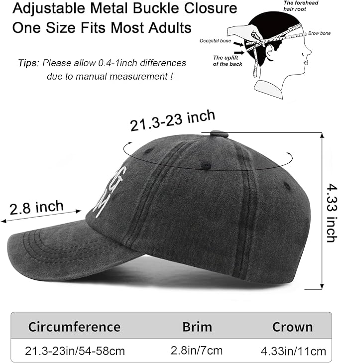 Waldeal Women's Embroidered Dog Mom Hat Adjustable Denim Baseball Cap