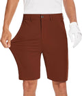 JWM Mens 7"/9" Stretch Golf Shorts - Lightweight Hybrid Casual Dress Work Flat Front Shorts with 5 Pockets Quick Dry UPF50