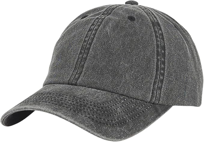 Classic Dad Hat Cotton, Low-Profile Plain Baseball Cap, Adjustable, Breathable and Packable
