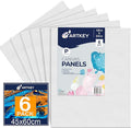 Artkey Canvas Panels 18x24 Inch 6-Pack, 10 oz Primed 100% Cotton Large Canvases by Artkey