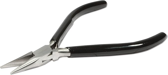 The Beadsmith Chain Nose Pliers – Extra Fine Tips – 4.5 inches – PVC Grip Handle - Image 2