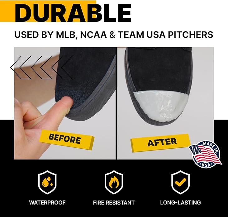 Pro Cleat Saver Adhesive, Softball & Baseball Cleat Cover Toe Protectors Shoes & Cleats - Waterproof Protective Layer & Shoe