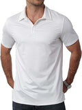 Men's Golf Polo Shirts Short Sleeve Moisture Wicking Dry Fit Performance Print Patterns Collared Polo Shirt