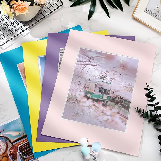 60 Pack Picture Mats 11 x 14 Inch Frame Mattes Matting - Image 5