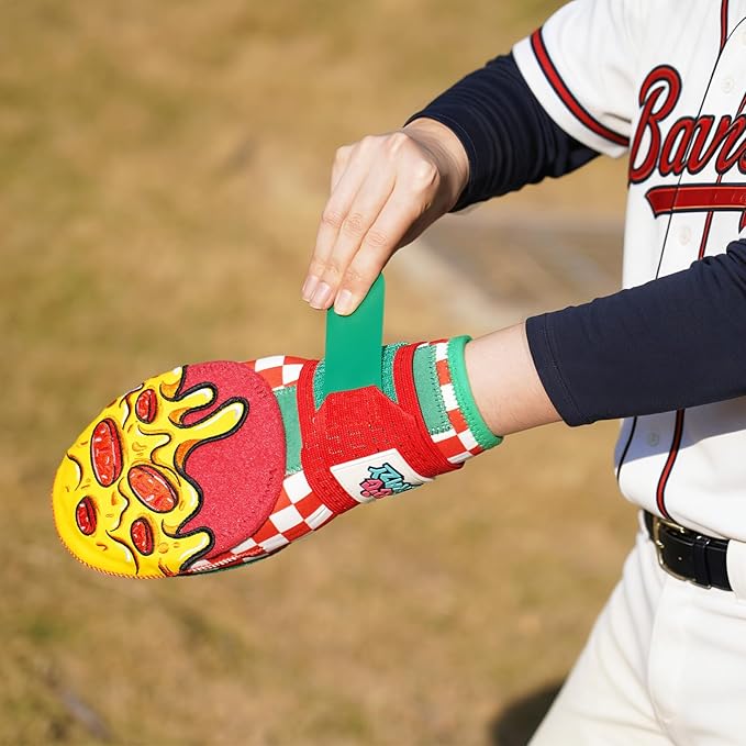 Big Crazy Baseball Sliding Mitt for Youth Sliding Mitt Glove Universal Left/Right Hand Drippy Drip Accessory Pizza Cookies
