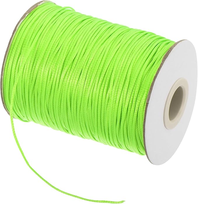 MECCANIXITY Waxed Cord 1mm Waxed Polyester Cord 175 Yard Wax String by MECCANIXITY