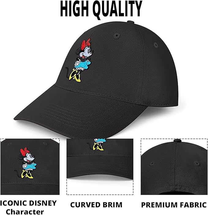 Disney Adult Baseball Cap, Minnie Mouse Adjustable Dad Hat