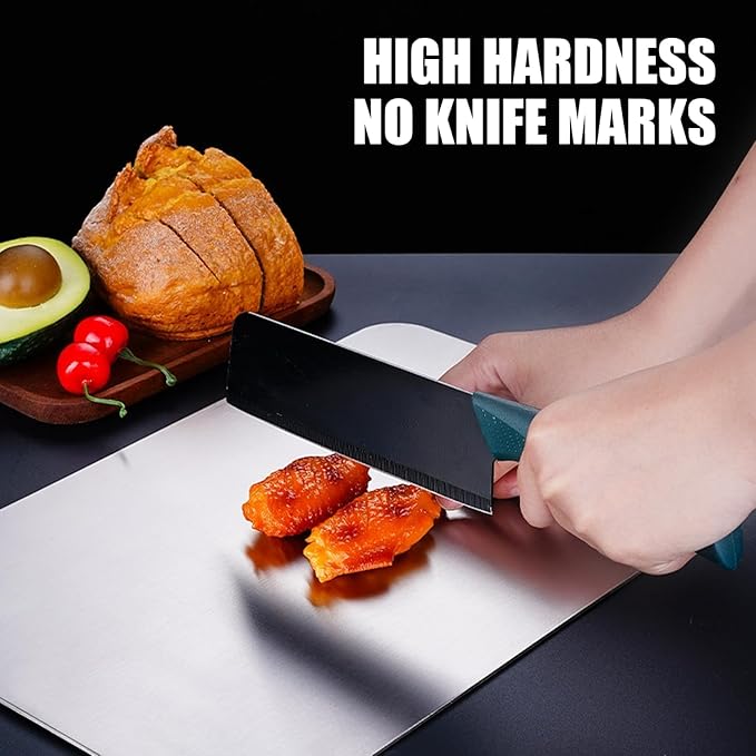 Cutting Board Double Sided, Large Size+Small Size, Food Grade Stainless steel - Image 8