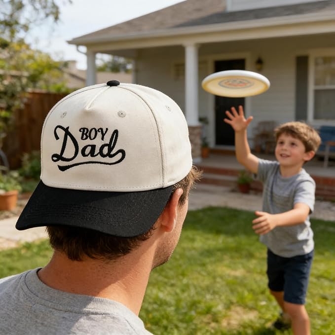 Embroidered Baseball Cap, Cotton Dad Hat, Fun & Heartfelt Stitching, Adjustable Casual Outdoor Hat for Men Women