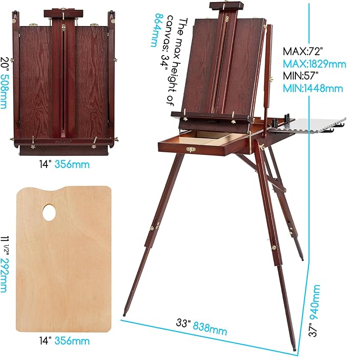MEEDEN French Easel, Plein Air Easel, Art Easels - Image 2