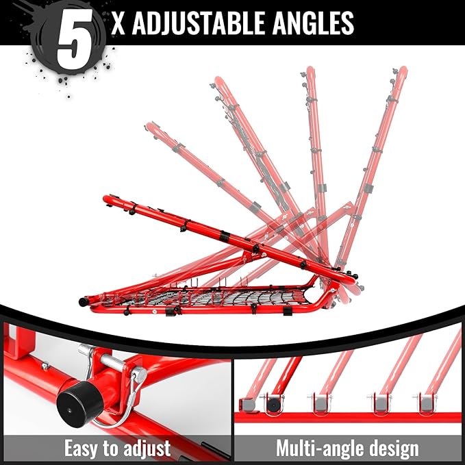 Storgem Baseball Softball Rebounder Net, Pitch Back Rebound Net,Soccer Rebound Net, Fielding Rebounder,Double Sided Adjustable Multi-Sports Pitching Rebound Net for Throwing Practice