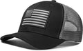 American Flag Trucker Hat, Patriotic Baseball Cap for Men & Women, Breathable Mesh Adjustable Snapback, USA Flag Patch