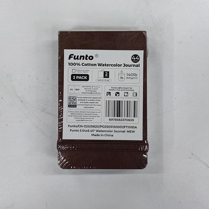 Funto Watercolor Journal 2-Pack, 44 Pages Each, 100% Cotton Cold Press - Image 7