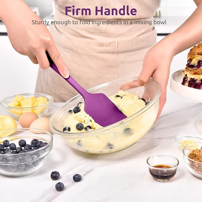 Heat Resistant Silicone Spatula Set: U-Taste 600ºF High Temp Seamless Food - Image 5