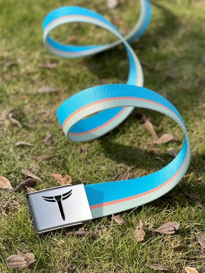 Teeoff 3 Pack Golf Web Belt Reversible Metal Buckle