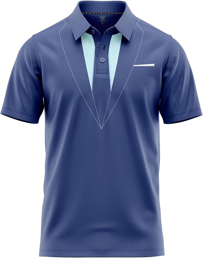 Funny Parody Golf Polo Shirt – Fun Movie Performance Quick Dry UPF Sun Protection Moisture Wicking Casual Wear Shocker Golf