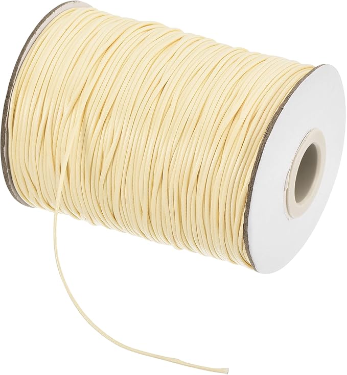 MECCANIXITY Waxed Cord 1mm Waxed Polyester Cord 175 Yard Wax String by MECCANIXITY