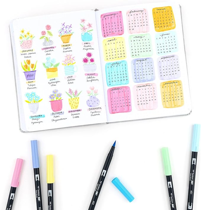 Tombow 56187 Dual Brush Pen Art Markers, Brush and Fine Tip Markers - Image 9