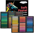 Soft Pastels Set, Square Chalk Pastel Sticks, Students & Beginners, Blending & by Ouksma