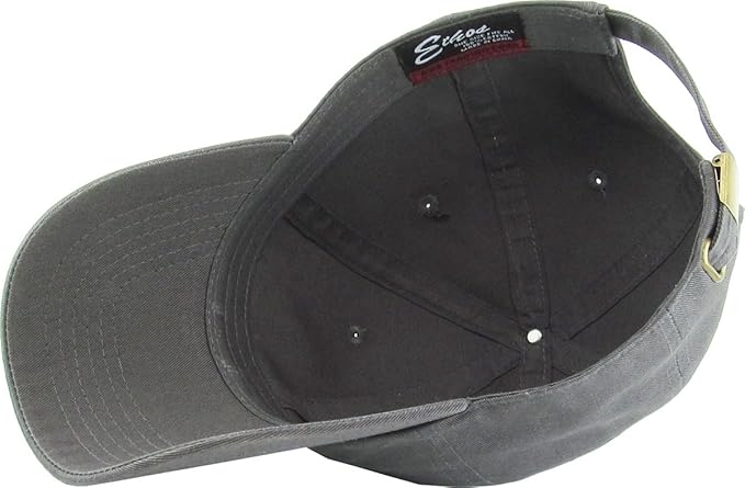 KBETHOS Classic Unisex Cotton Adjustable Low Crown Baseball Cap – Plain Dad Hat