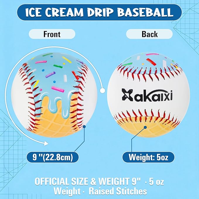 Baseballs PVC 9in Practice Baseball for Training Hitting Lifestyle Decor Ideal Personalized Inspired Gifts for Players Coaches Moms