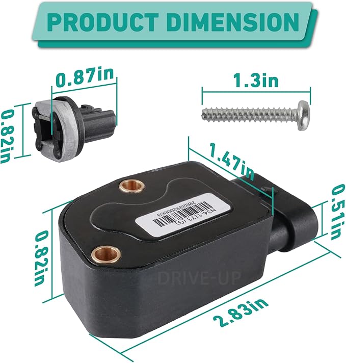 DRIVE UP Golf Cart Throttle Sensor for Club Car Precedent/Tempo/Onward 2010-Up Gas Models with 2nd Gen Accelerator Pedal Assembly, Replaces OEM #N34-1173(G)