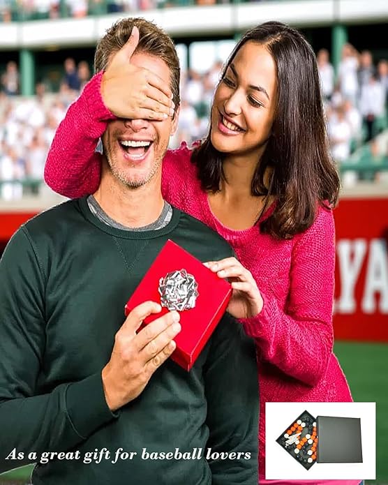 Baseball Necklace for Men 16/18/20 Inch Bling Ice Collection Lightning Bolt Pendant Necklace for Women Rhinestone Clay Beaded Discoball Accessories Gifts for Baseball Team Players Lovers