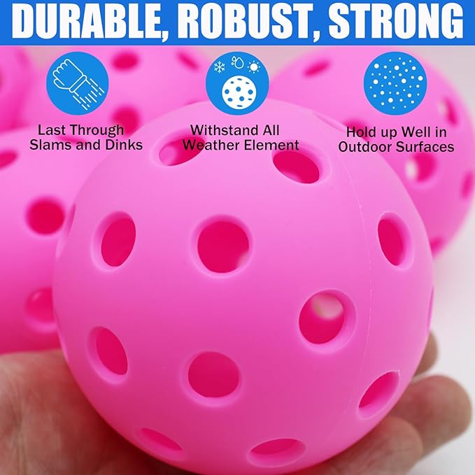 Magicorange Pickleball Balls, 20 Pack USAPA Approved Outdoor Pickleballs - Image 3