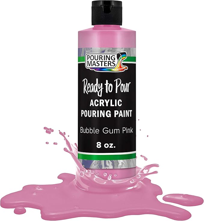 POURING MASTERS Bubble Gum Pink Acrylic Ready to Pour Pouring Paint by Pouring+Masters
