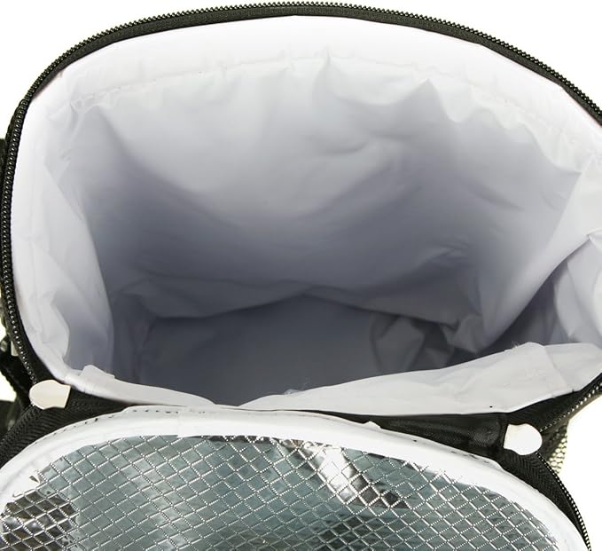 Intech Golf Bag Cooler and Accessory Caddy, Portable Soft Sided 10-Can Insulated Cooler Bag, Fits on a Golf Cart, Push Cart or Carry