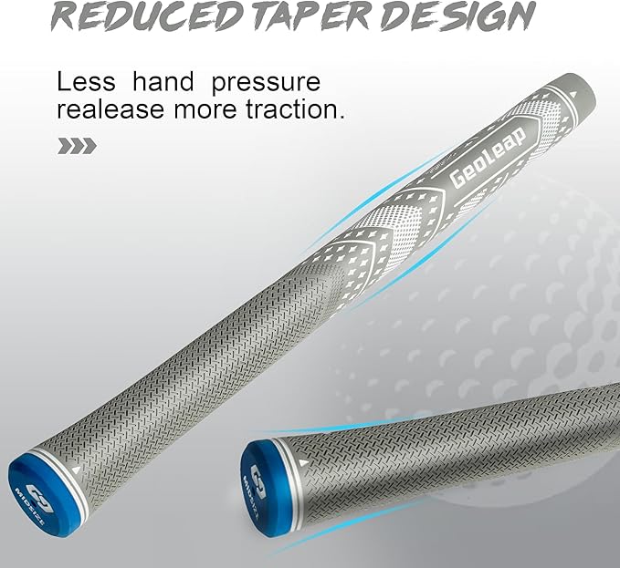 Geoleap Golf Grips Set of 13- Soft Reduce Taper Design Provides High Traction and Performance,13 Golf Club Grips with 15 Tapes or with All Repair Kits for Choice.