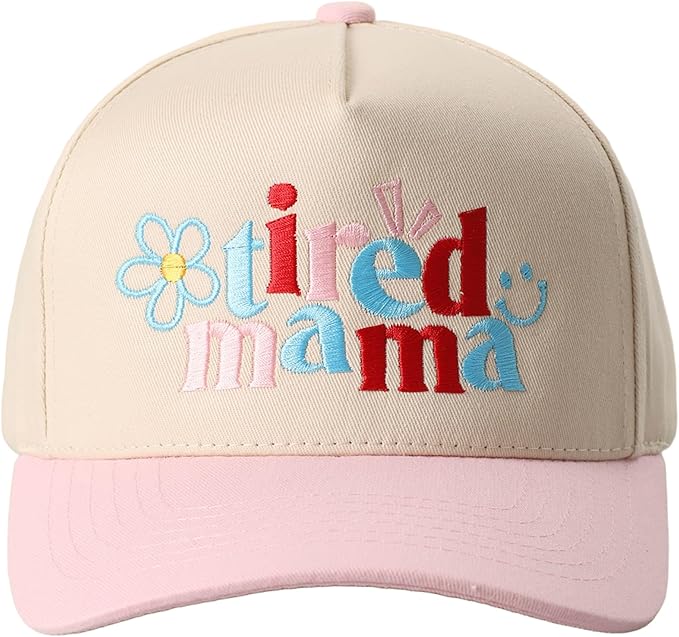 MIRMARU Two-Tone Vintage Canvas Trucker Hats for Men & Women, Adjustable Size Baseball Caps with Trendy Embroidered Design